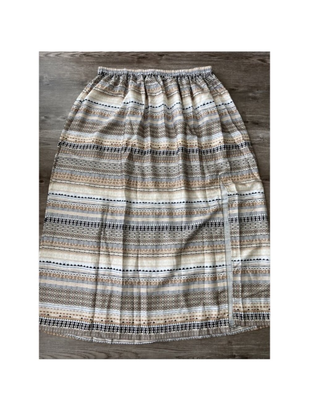 H&M Satin Maxi Skirt Womens XXL‎ Elastic Waist High Slit NWT